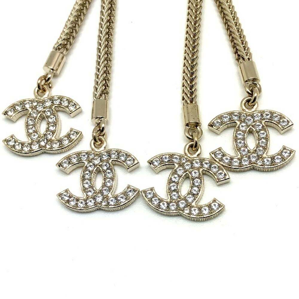 CHANEL Gold Logo Earrings - Picture 4 of 10